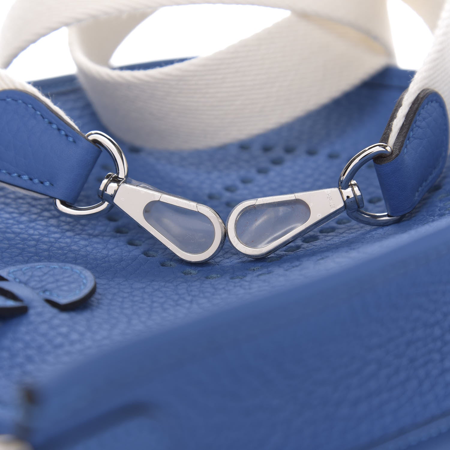 Hermes Taurillon Clemence Amazone Evelyne TPM Mykonos Blanc 9 of 11