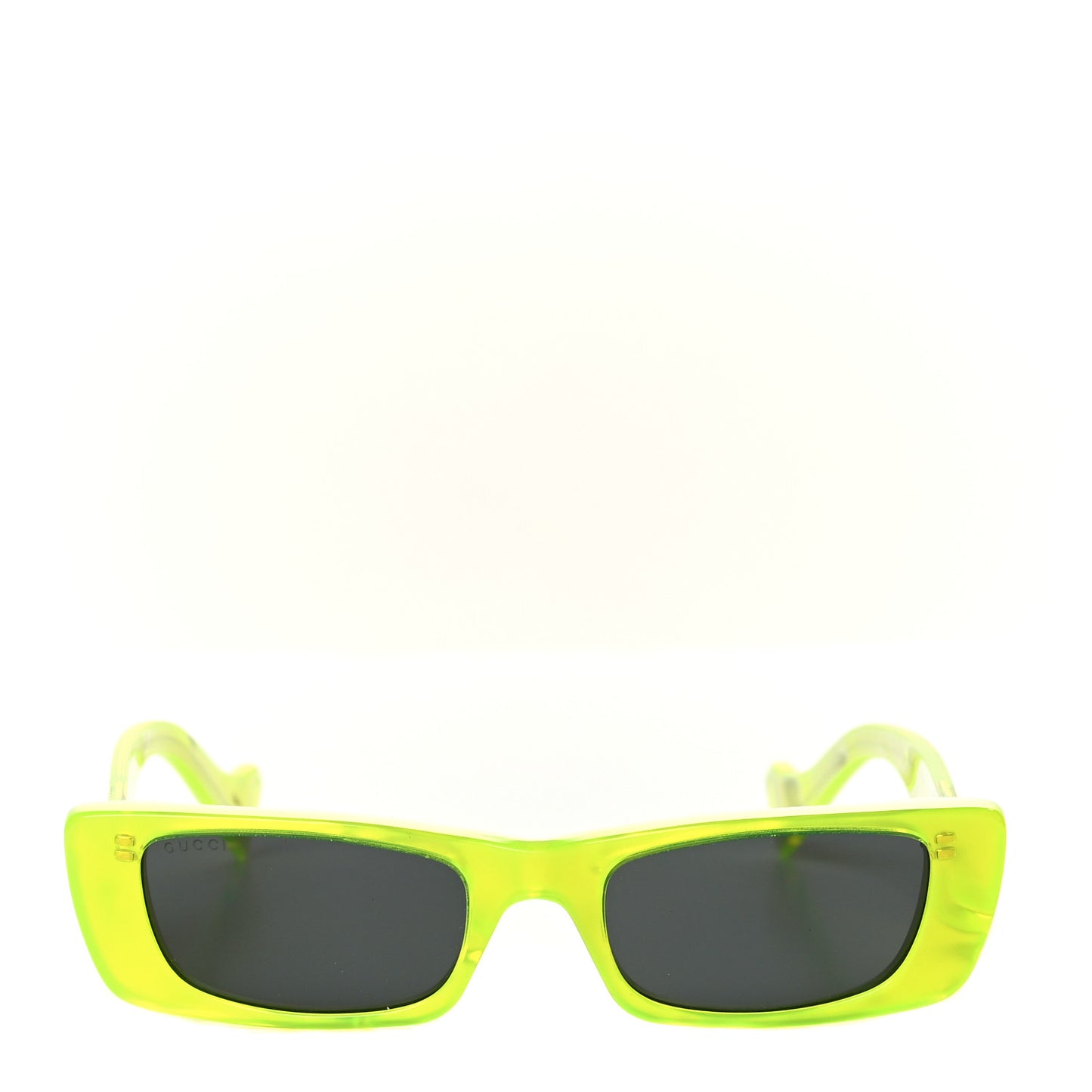 Acetate Rectangular Sunglasses GG0516S Fluorescent Yellow