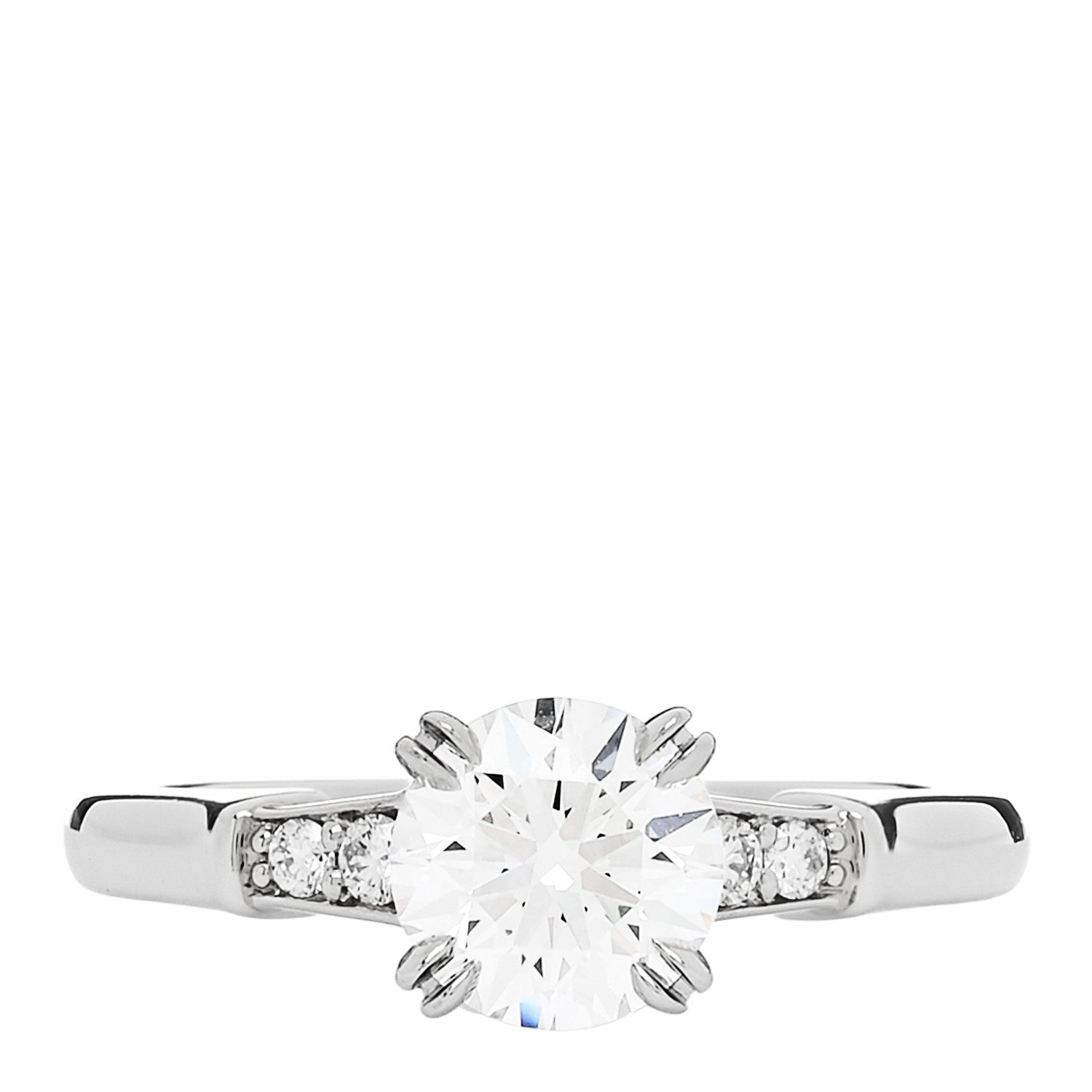 Harry Winston Platinum Diamond .91ct Round Brilliant Cut Engagement Ring 47 4 1 of 7