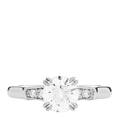Harry Winston Platinum Diamond .91ct Round Brilliant Cut Engagement Ring 47 4 1 of 7