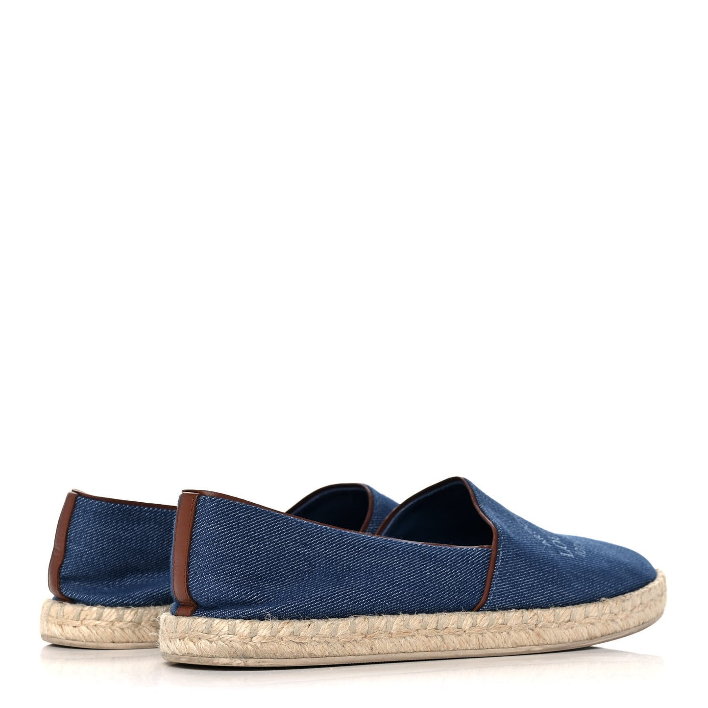 Denim Articles De Voyage Espadrille Flats 38 Blue