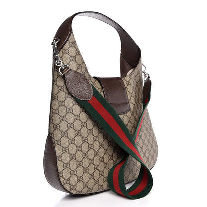 Gucci GG Supreme Monogram Web Medium Dionysus Hobo Brown 4 of 8