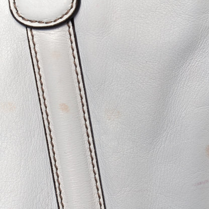Gucci Calfskin Large Britt Shoulder Bag Off White 35 of 38