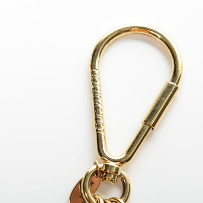 Louis Vuitton Damier Cubes Bag Charm Key Holder Gold 3 of 5