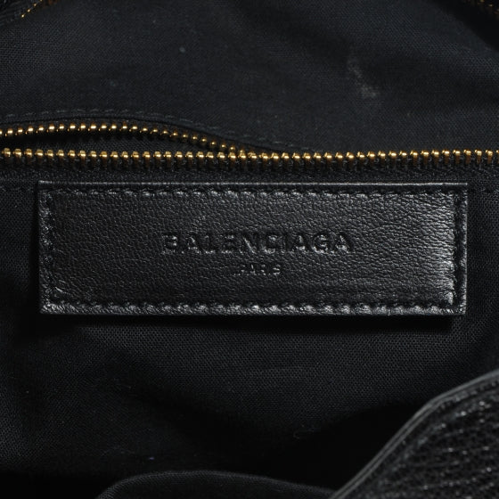 Balenciaga Chevre Metallic Edge Velo Black 6 of 9