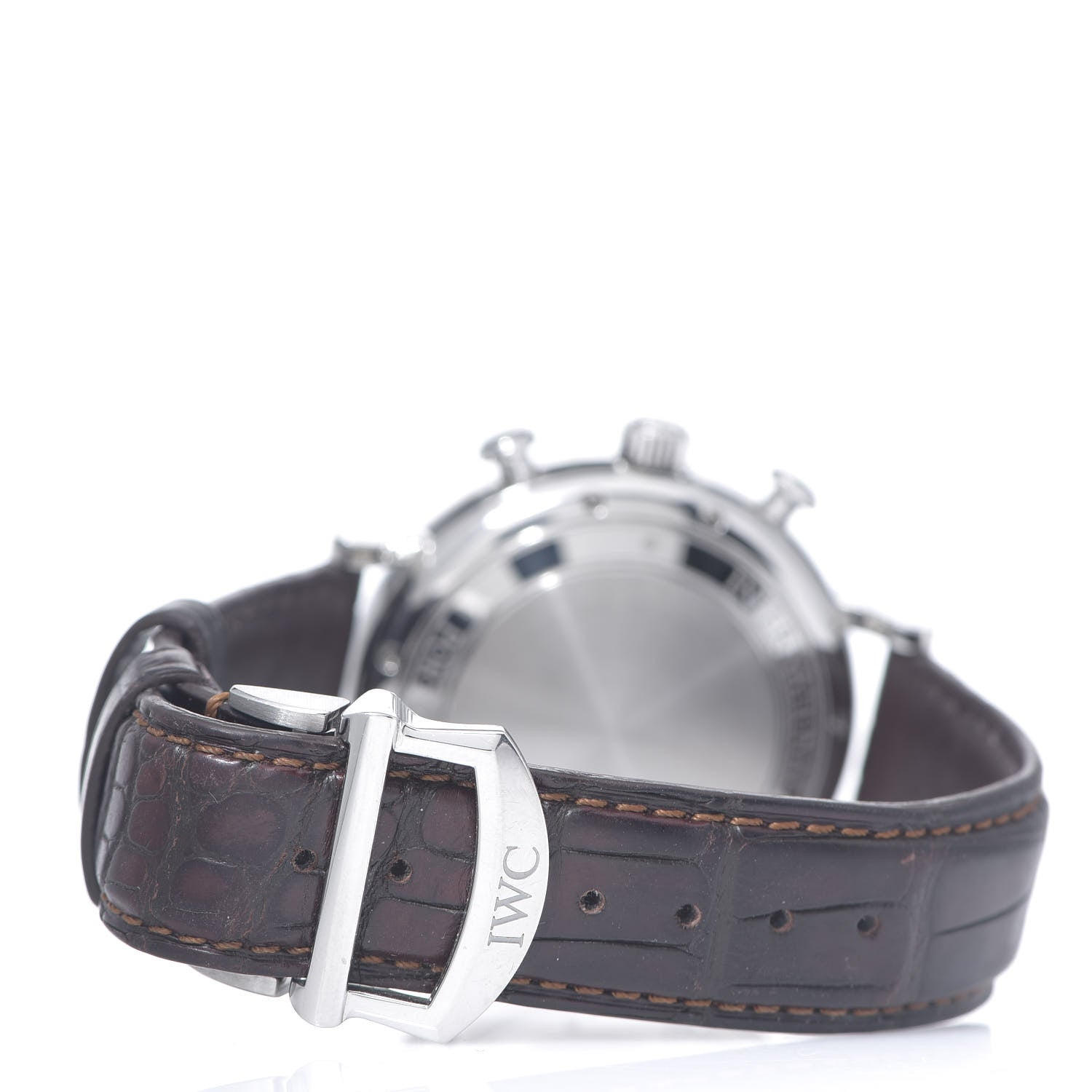 IWC Stainless Steel Alligator 42mm Portofino Chronograph Automatic Watch IW391007 3 of 9