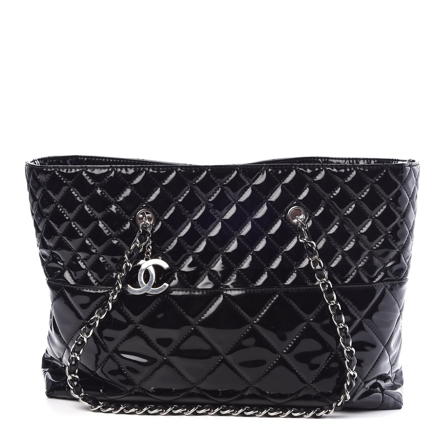 Vinyl Quilted Large In The Business Tote Black