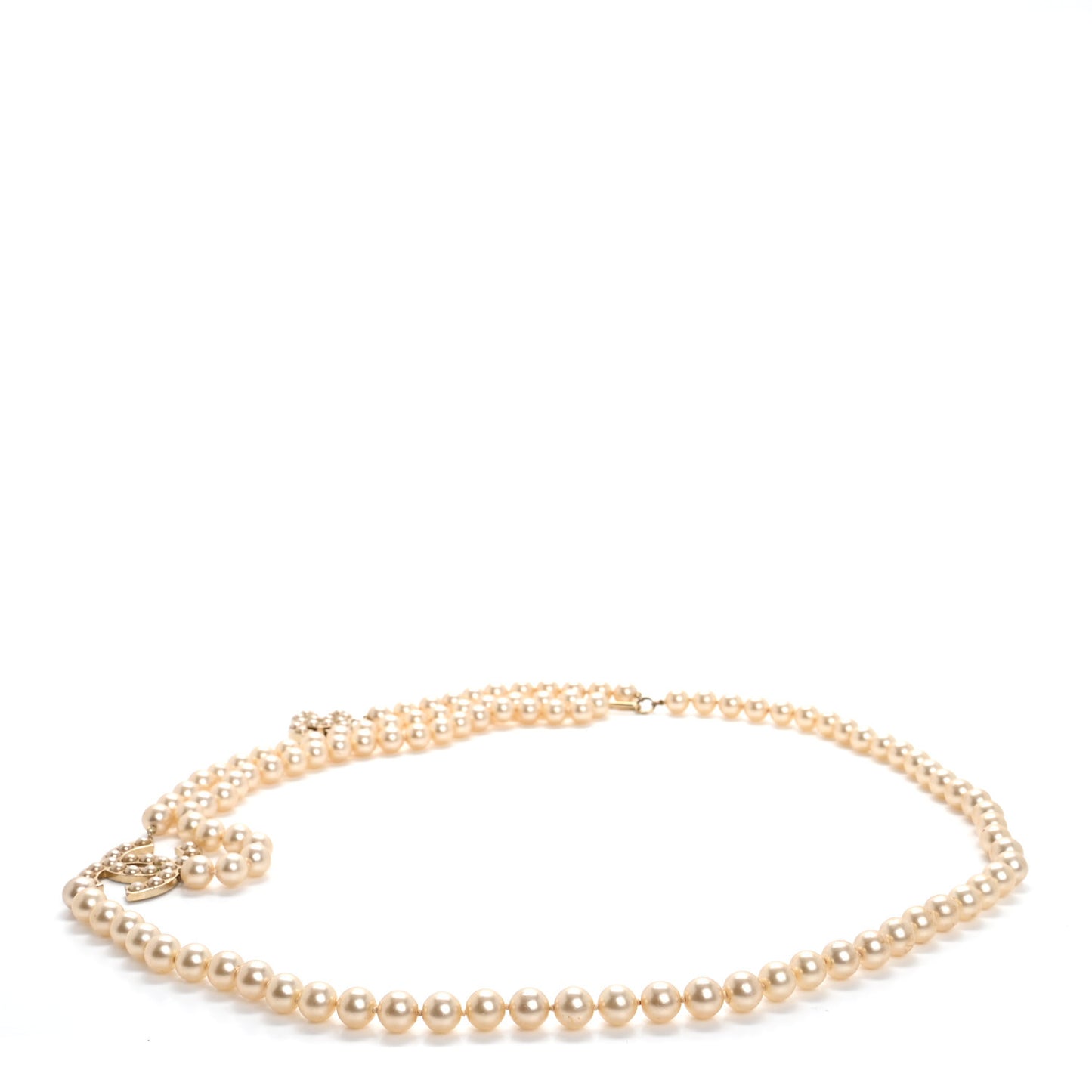 Pearl CC Double Strand Belt  Gold