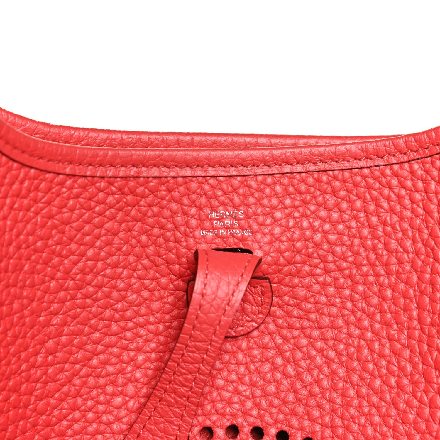 Hermes Taurillon Clemence Evelyne TPM Rouge Pivoine 5 of 9