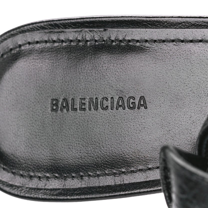 Balenciaga Agneau Arena Cagole 70mm Slingback Pumps 38 Black 7 of 9