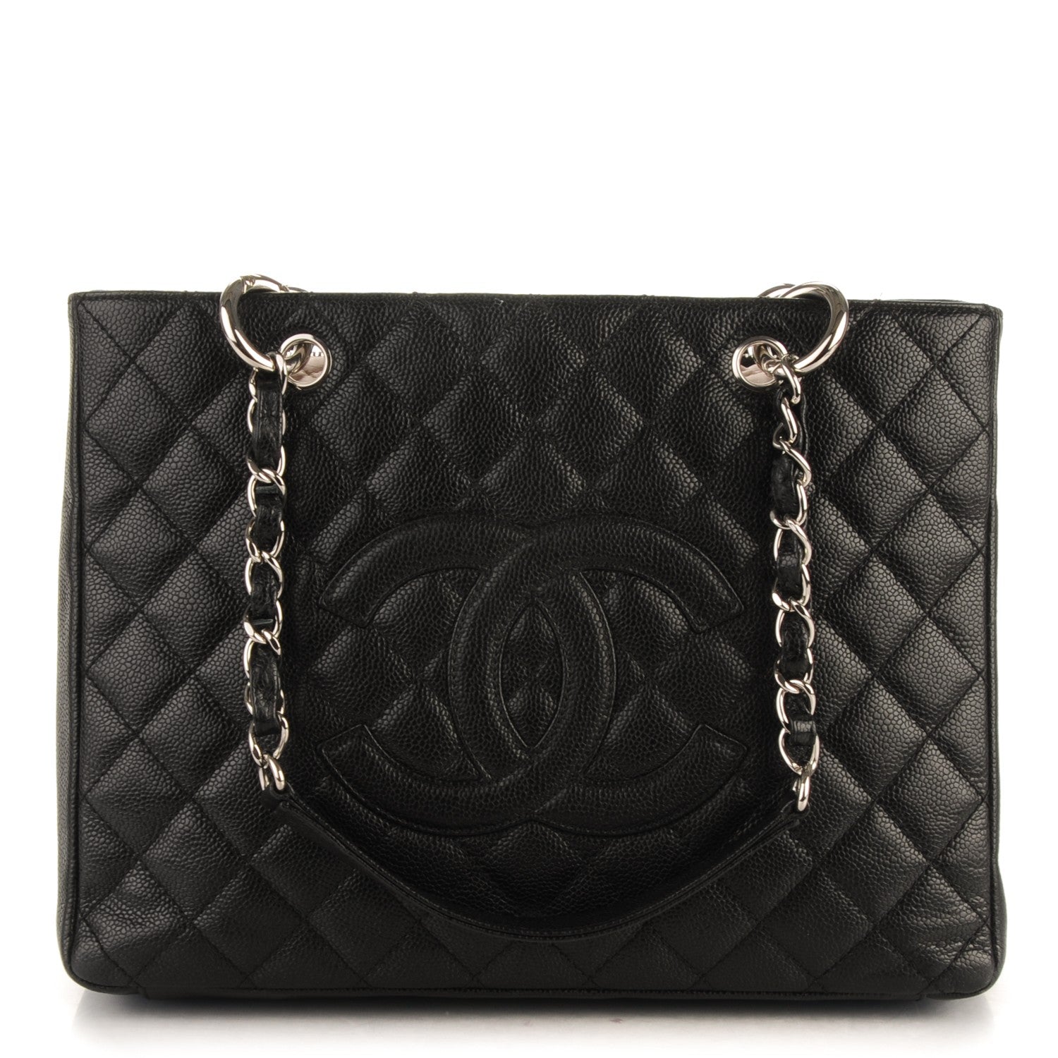 Chanel Caviar Quilted Grand Shopping Tote GST Black 1 of 7