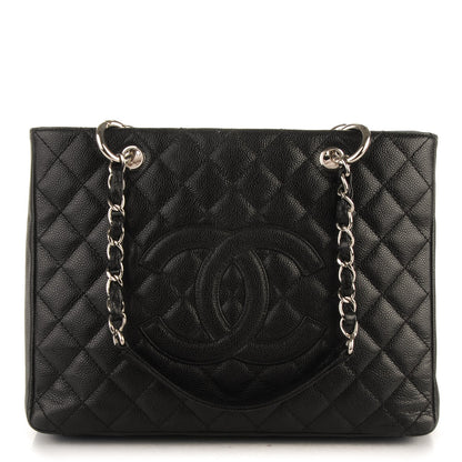 Chanel Caviar Quilted Grand Shopping Tote GST Black 1 of 7