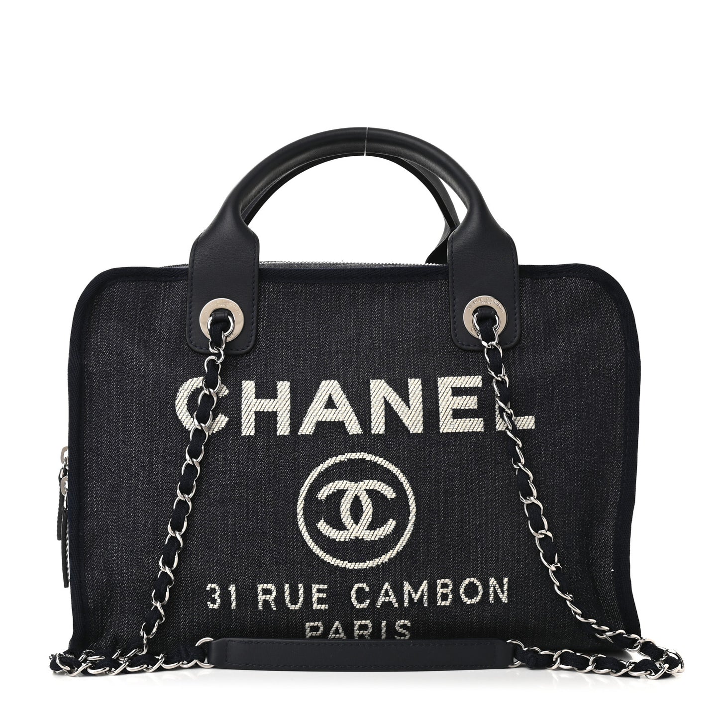 Denim Deauville Bowling Bag Dark Blue