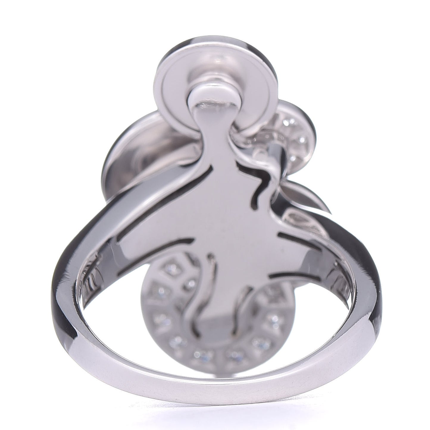 18K White Gold Diamond Cicladi Ring 53 6.25