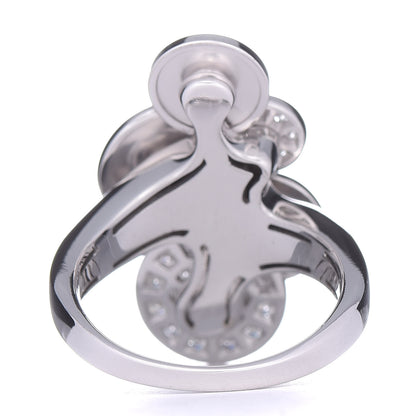 Bulgari 18K White Gold Diamond Cicladi Ring 53 6.25 4 of 6