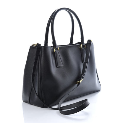 Prada Saffiano Lux Medium Tote Black 3 of 8