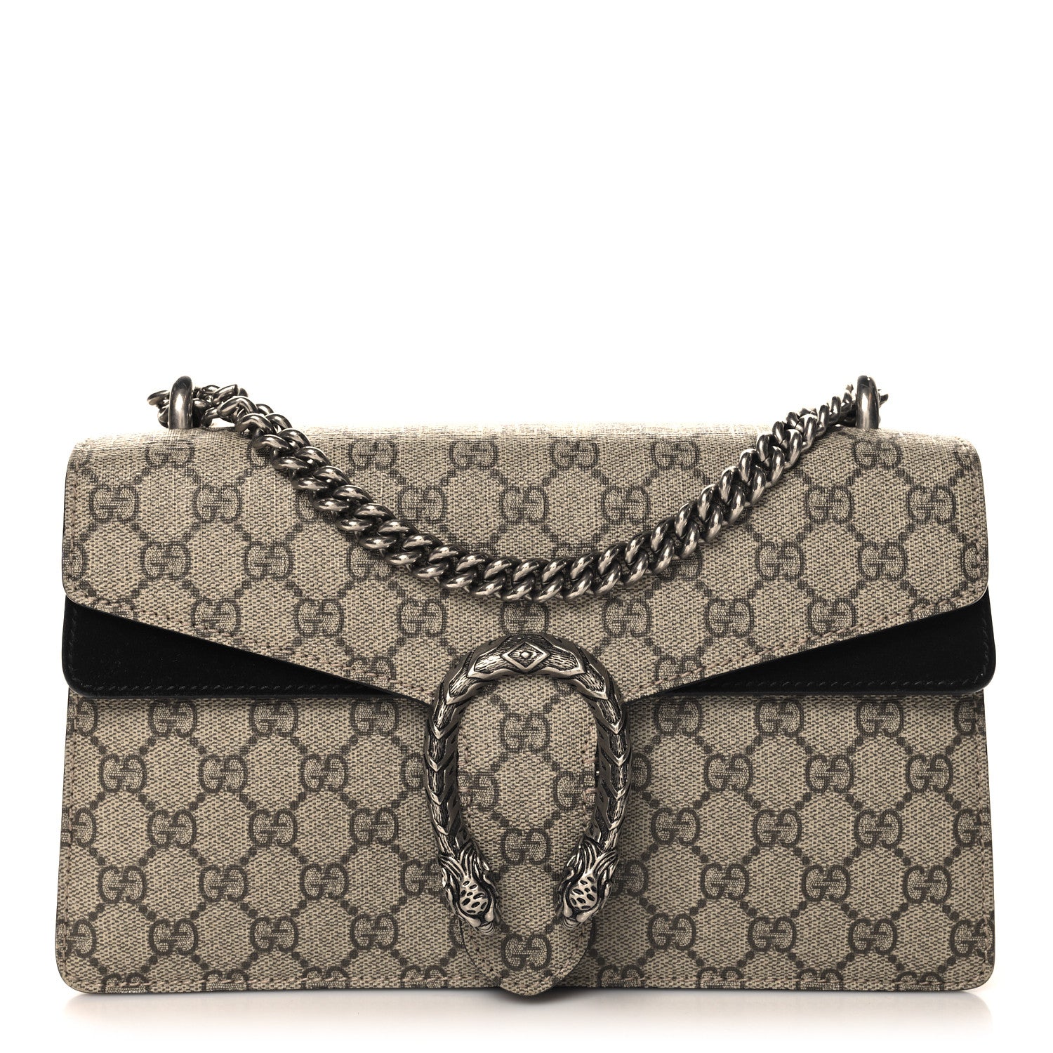 Gucci GG Supreme Monogram Small Dionysus Shoulder Bag Black 1 of 12