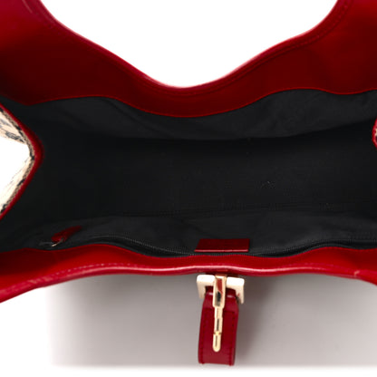 Gucci Monogram Small Bardot Bag Navy Red 5 of 13