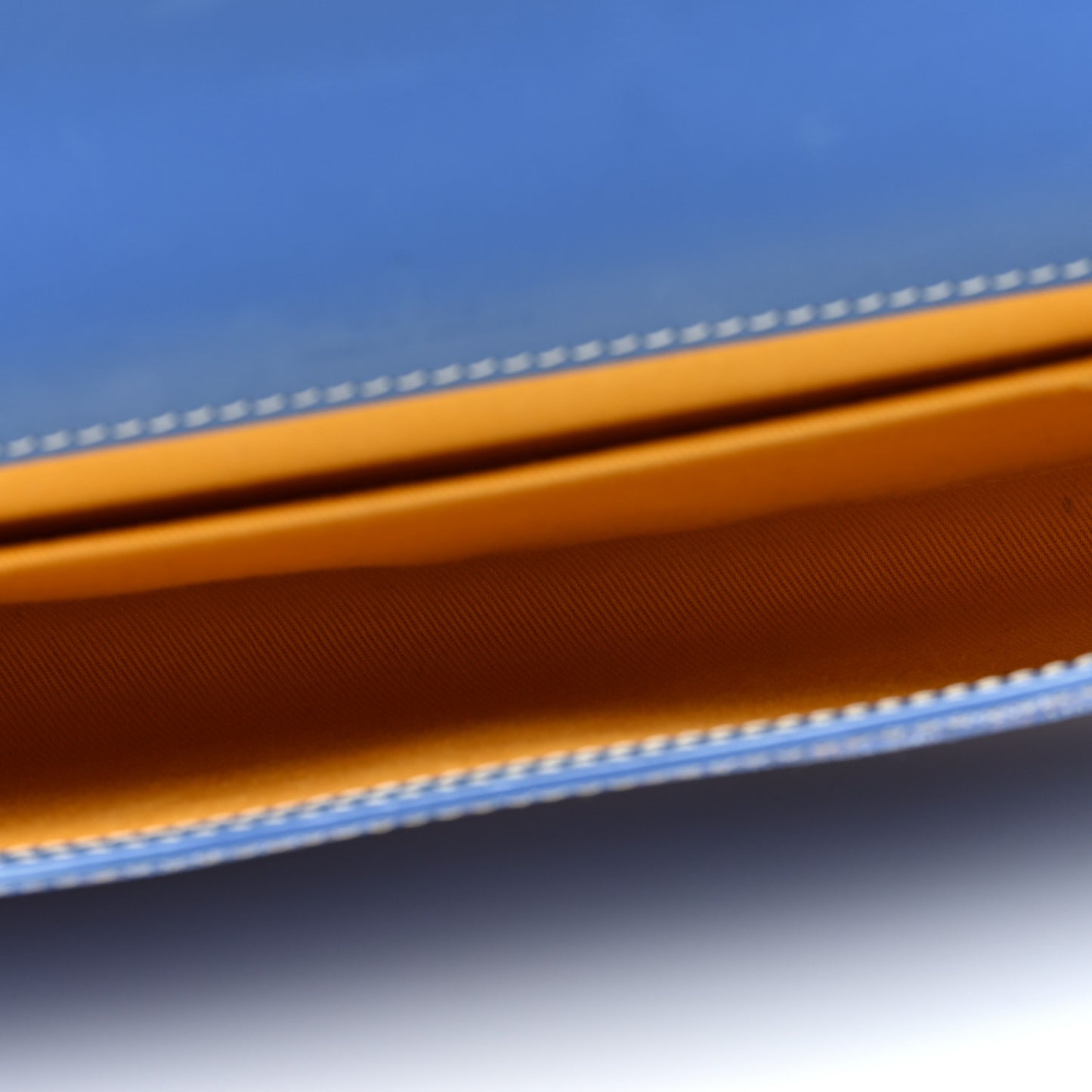 Goyardine Monte Carlo Bois Clutch With Strap Sky Blue