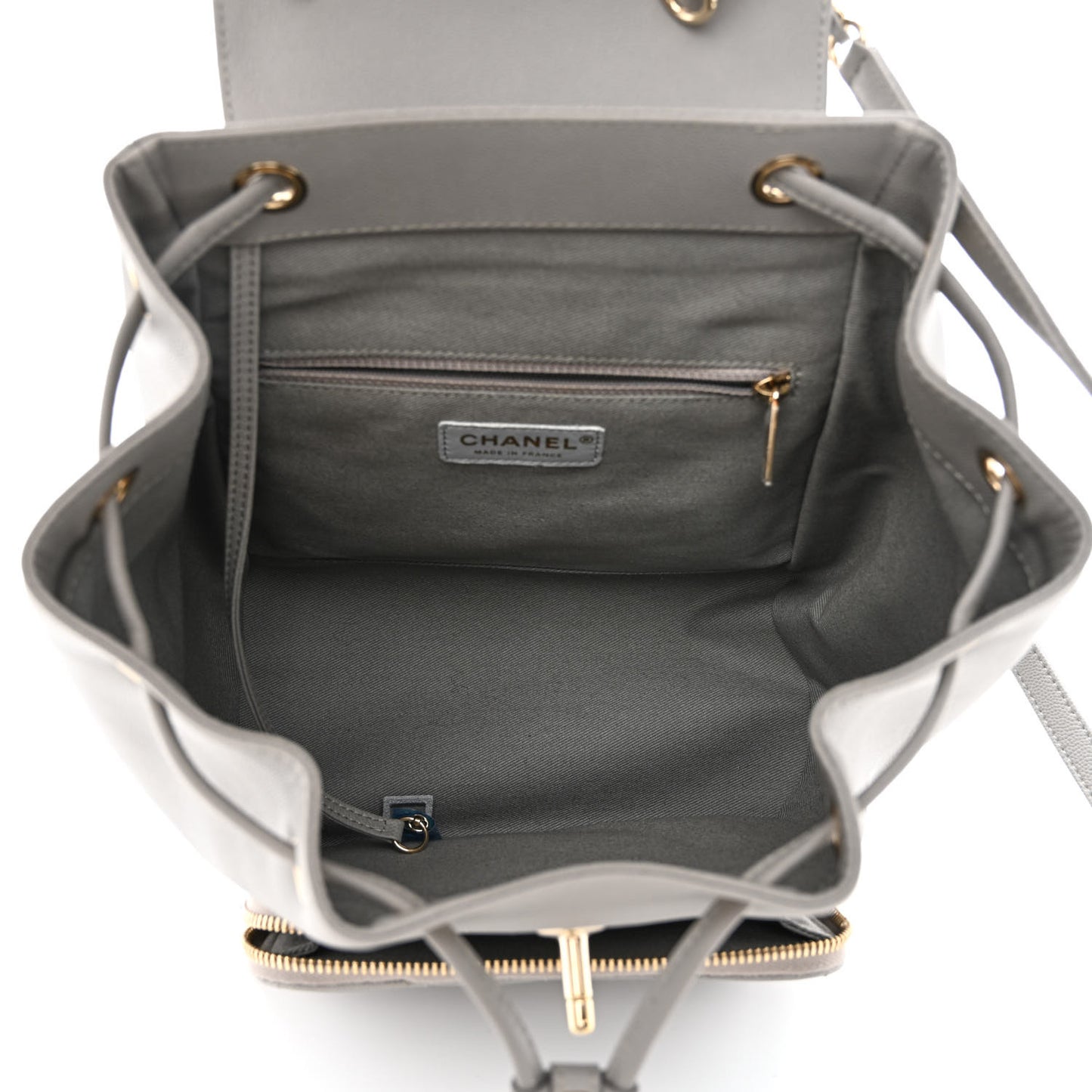Caviar Quilted Business Affinity Backpack Grey