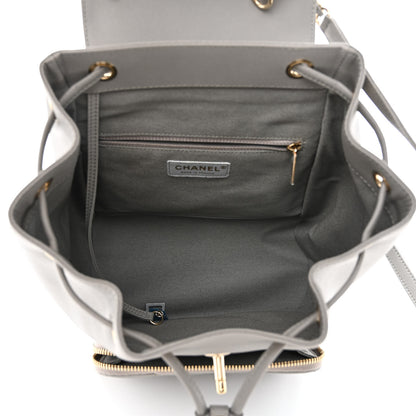 Chanel Caviar Quilted Business Affinity Backpack Grey 5 of 12