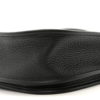 Hermes Taurillon Clemence EVELYNE III PM Black 10 of 11