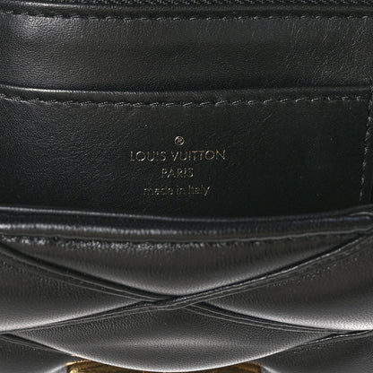 Louis Vuitton Lambskin Malletage Top Handle GO-14 MM Black 7 of 10