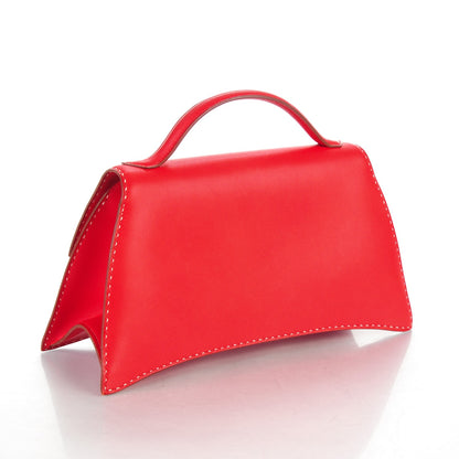 Hermes Veau Gulliver Touareg Abal Handbag Rouge Vif 3 of 7