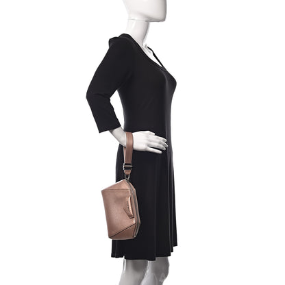 Givenchy Metallic Sugar Goatskin Small Antigona Beauty Wristlet Light Pink 2 of 21