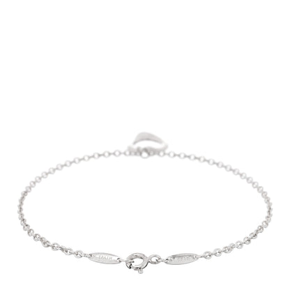 Tiffany Sterling Silver Elsa Peretti Open Heart Charm Bracelet 2 of 3