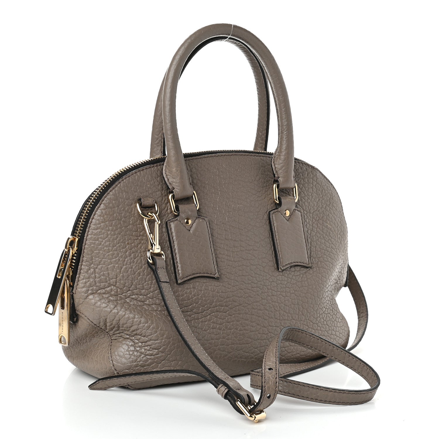 Burberry Heritage Grain Small Orchard Bowling Bag Pale Taupe 2 of 13
