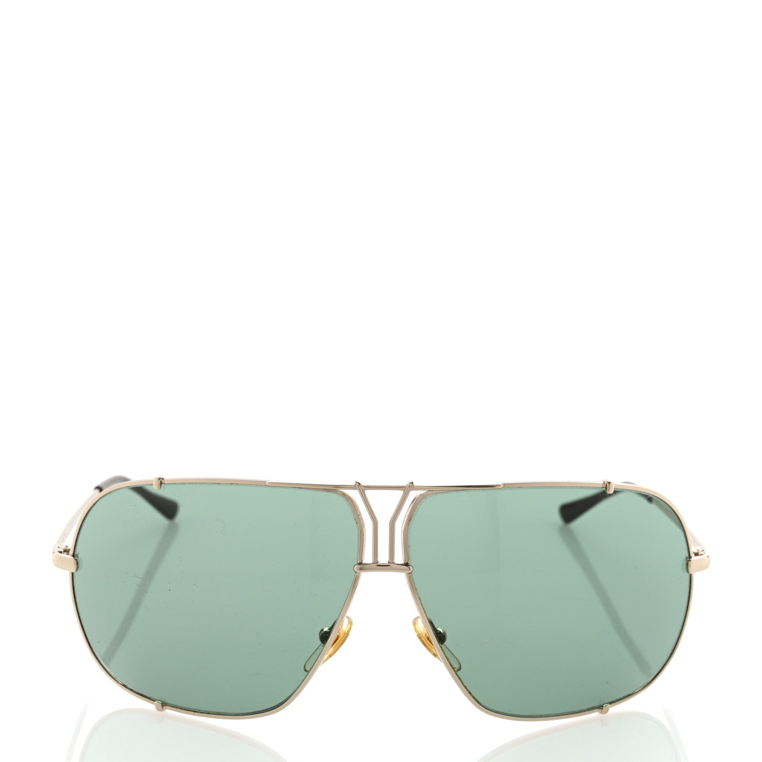 Saint Laurent Metal Aviator YSL2335 Sunglasses Green 2 of 7