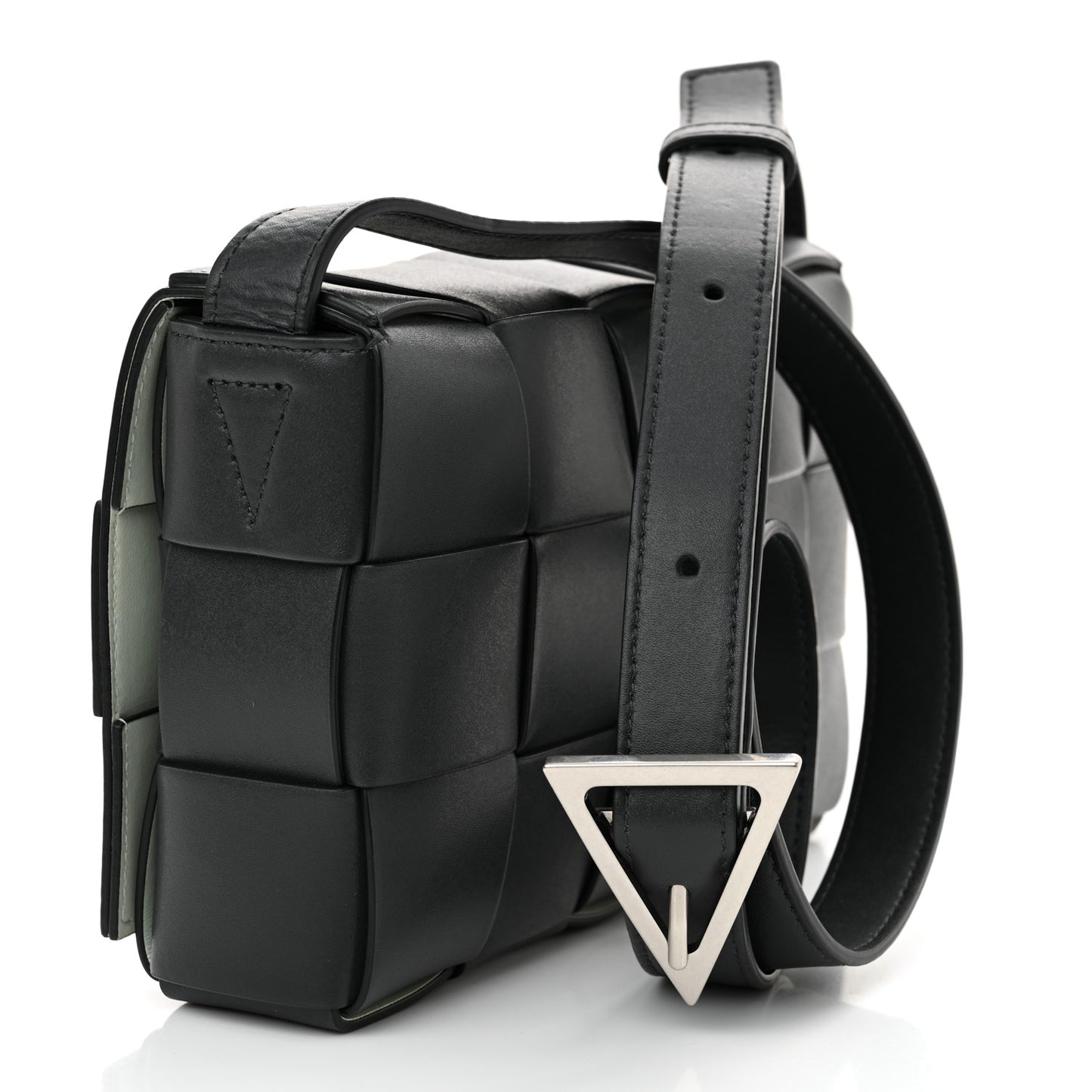 Calfskin Maxi Intreccio Cassette Bag Ardoise Glacier