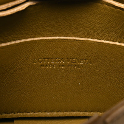 Bottega Veneta Lambskin Maxi Intrecciato Extra Mini Cassette Crossbody Bag Ochre 6 of 9