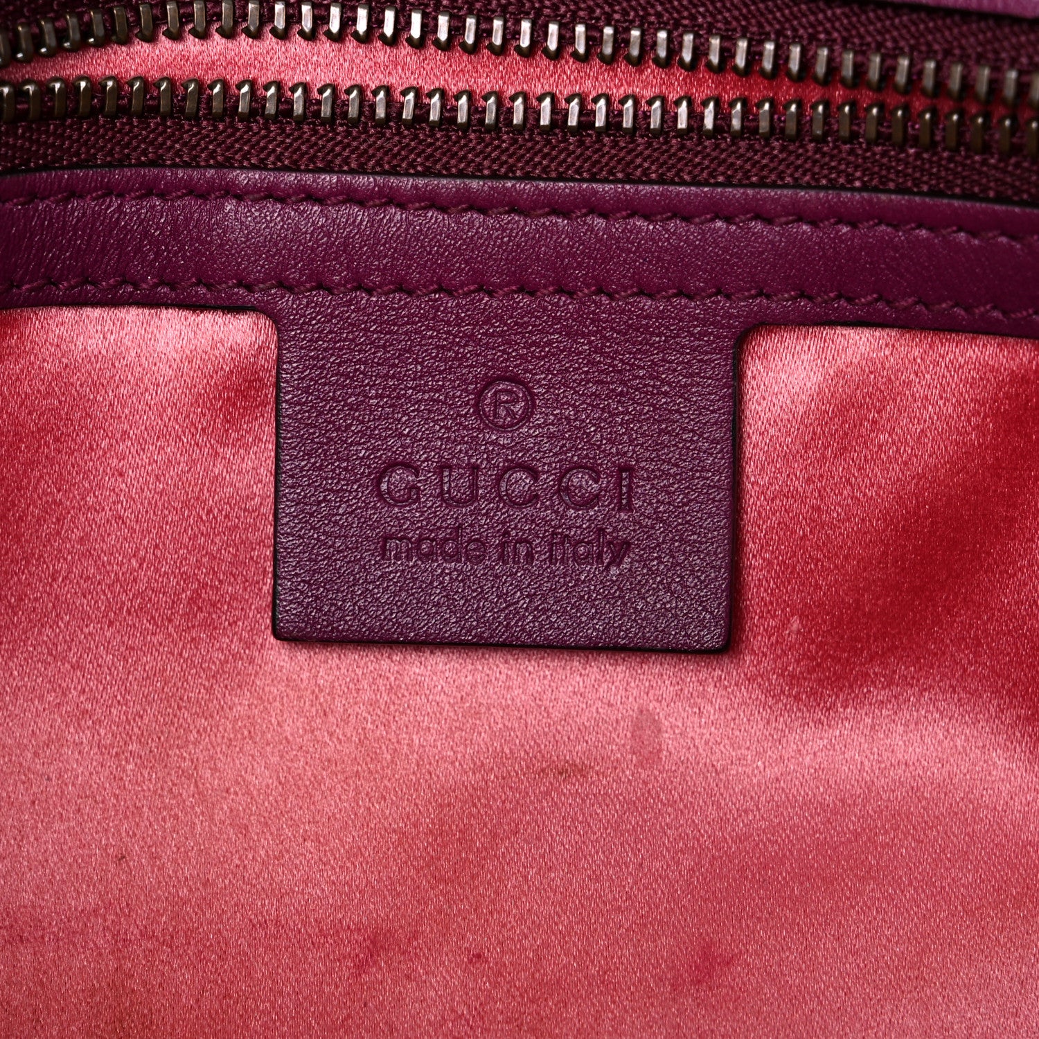 Gucci Velvet Matelasse Small GG Marmont Shoulder Bag Fuchsia Violet Cyclamen 7 of 22