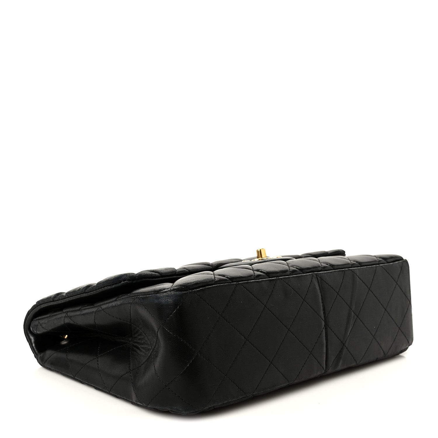 Chanel Lambskin Quilted Jumbo Single Flap Black 4 of 15