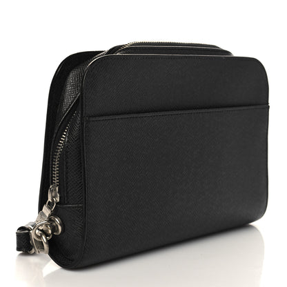 Louis Vuitton Taiga Baikal Pochette Black 3 of 6