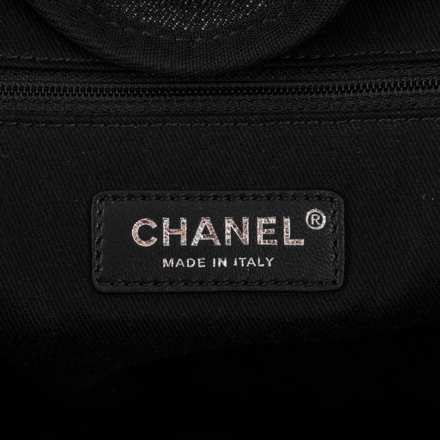 Chanel Canvas Large Deauville Tote Dark Blue 6 of 7