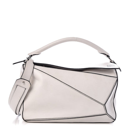 Loewe Calfskin Puzzle Bag White 1 of 8