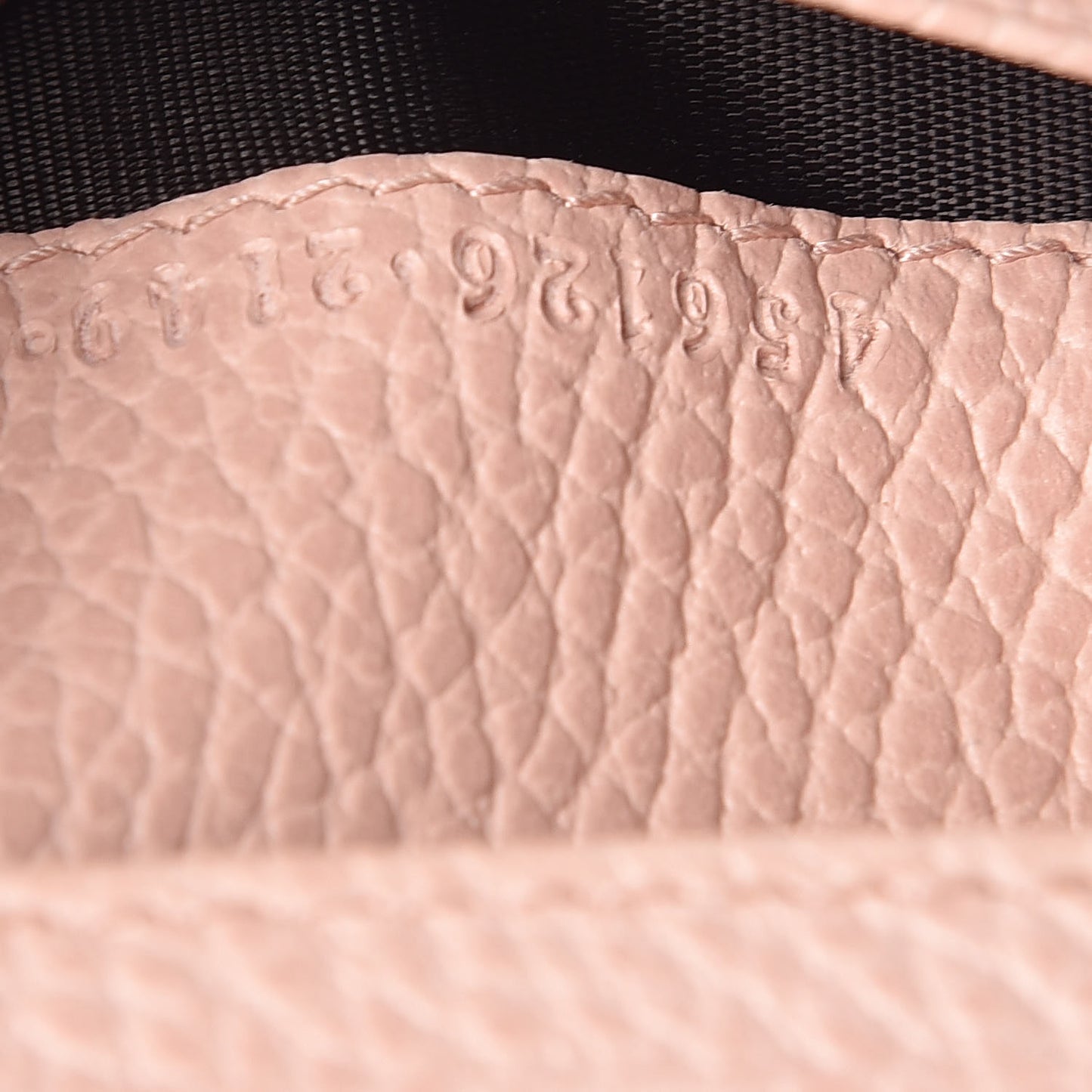 Dollar Calfskin GG Marmont Card Case Perfect Pink