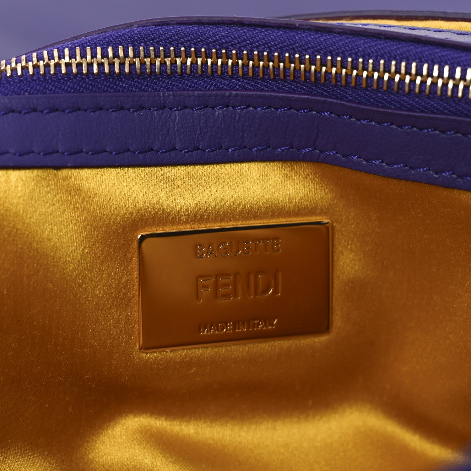 Fendi Sequin Paillettes Shiny Nappa Sex and the City Baguette Viola Purple Rain 6 of 10