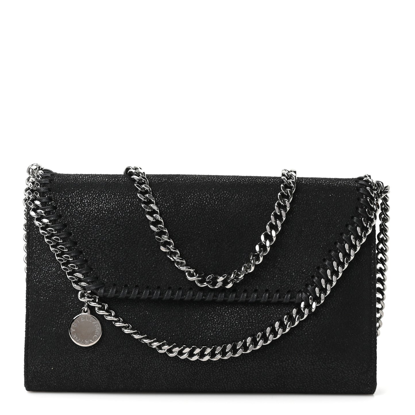 Shaggy Deer Mini Falabella Crossbody Bag Black