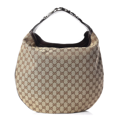 Gucci Monogram Large Wave Hobo Dark Brown 1 of 10