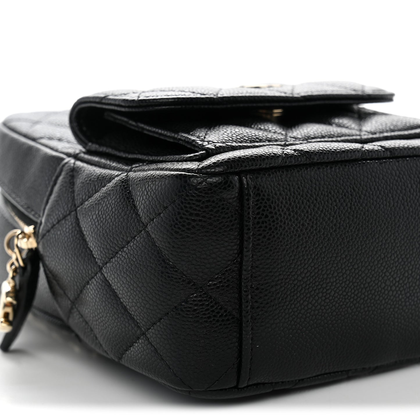 Caviar Quilted CC Mini Classic Backpack Black
