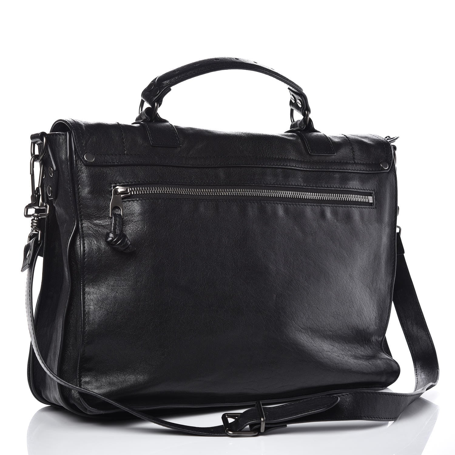 Proenza Schouler Lambskin PS1 Large Satchel Black 3 of 10