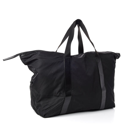 Prada Tessuto Nylon Saffiano Duffel Bag Black 3 of 9
