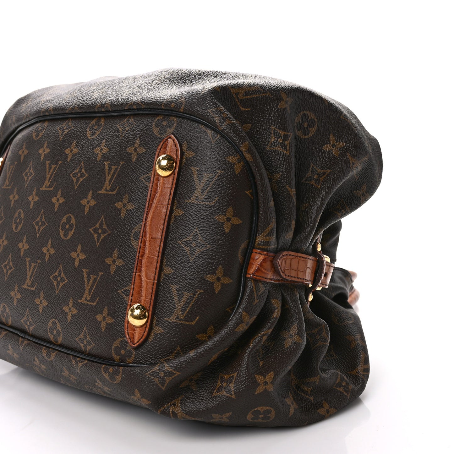 LOUIS VUITTON Monogram Alligator Trim Mahina XL