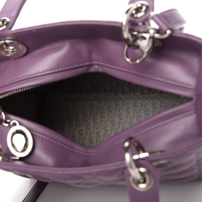 Christian Dior Lambskin Cannage Medium Lady Dior Purple 5 of 11