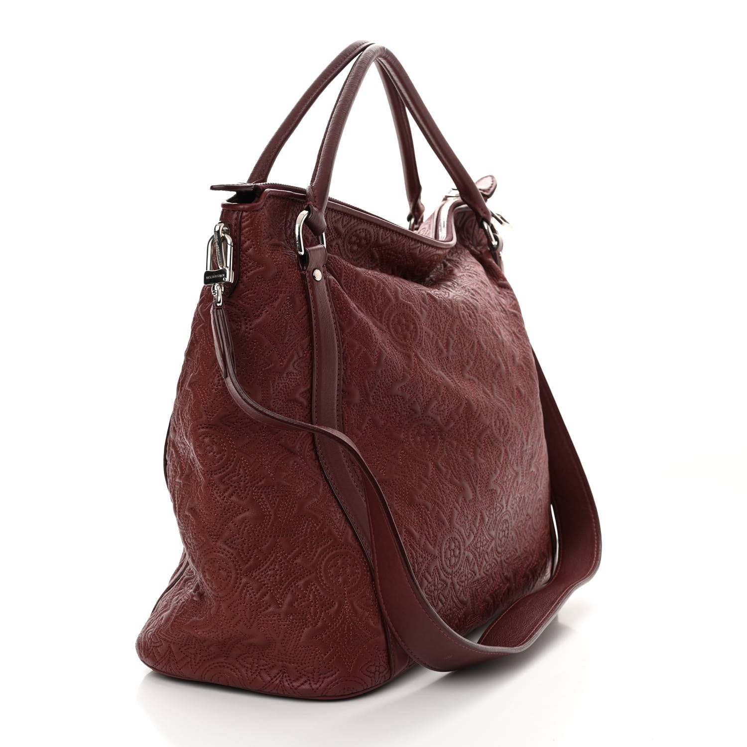 Louis Vuitton Monogram Lambskin Antheia Ixia MM Fuchsia 3 of 13
