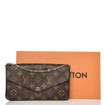 Louis Vuitton Monogram Pochette Felicie Chain Wallet Fuchsia 11 of 11